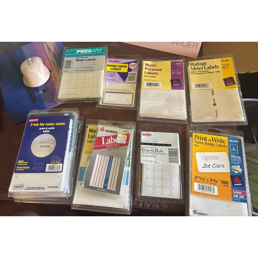 Lot Of Mixed Packaged Home Office Avery File Labels Address Name Badge